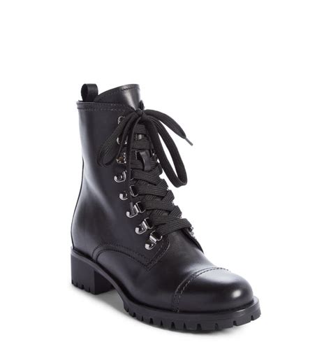 prada combat boots short women